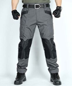 Alternative view of Mens Cargo Work Pants Military Durable Ripstop Tactical Pants, Lightweight Water Resistant Outdoor Hiking Work Pants